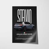 Stelvio Competizione Car Poster
