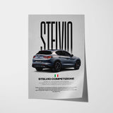 Stelvio Competizione Car Poster