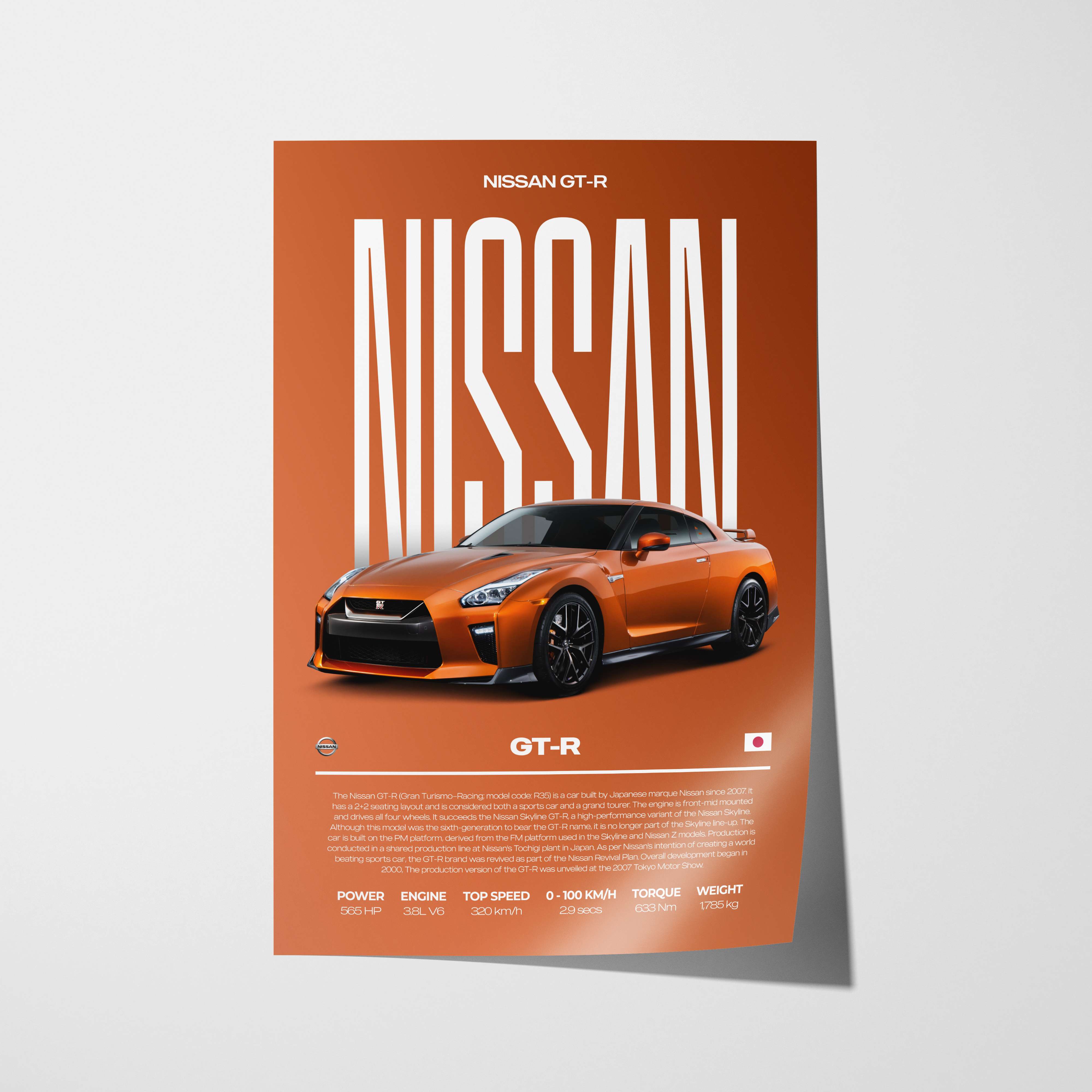 Nissan GT-R Poster