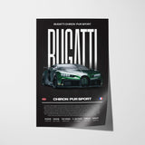 Bugatti Chiron Pur Sport Poster