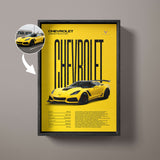 Editorial Custom Car Poster – Artist Handmade
