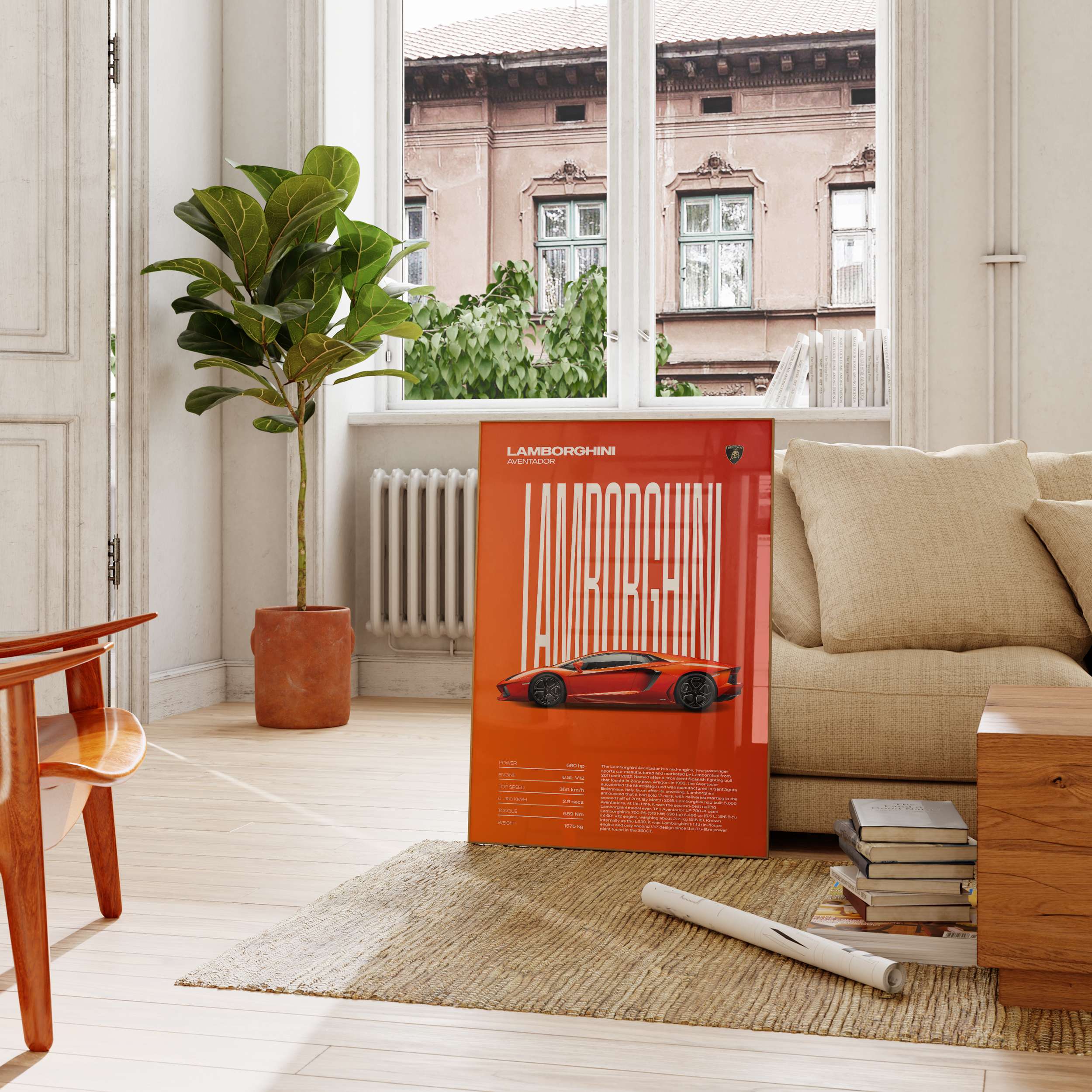 Editorial Custom Car Poster – Artist Handmade