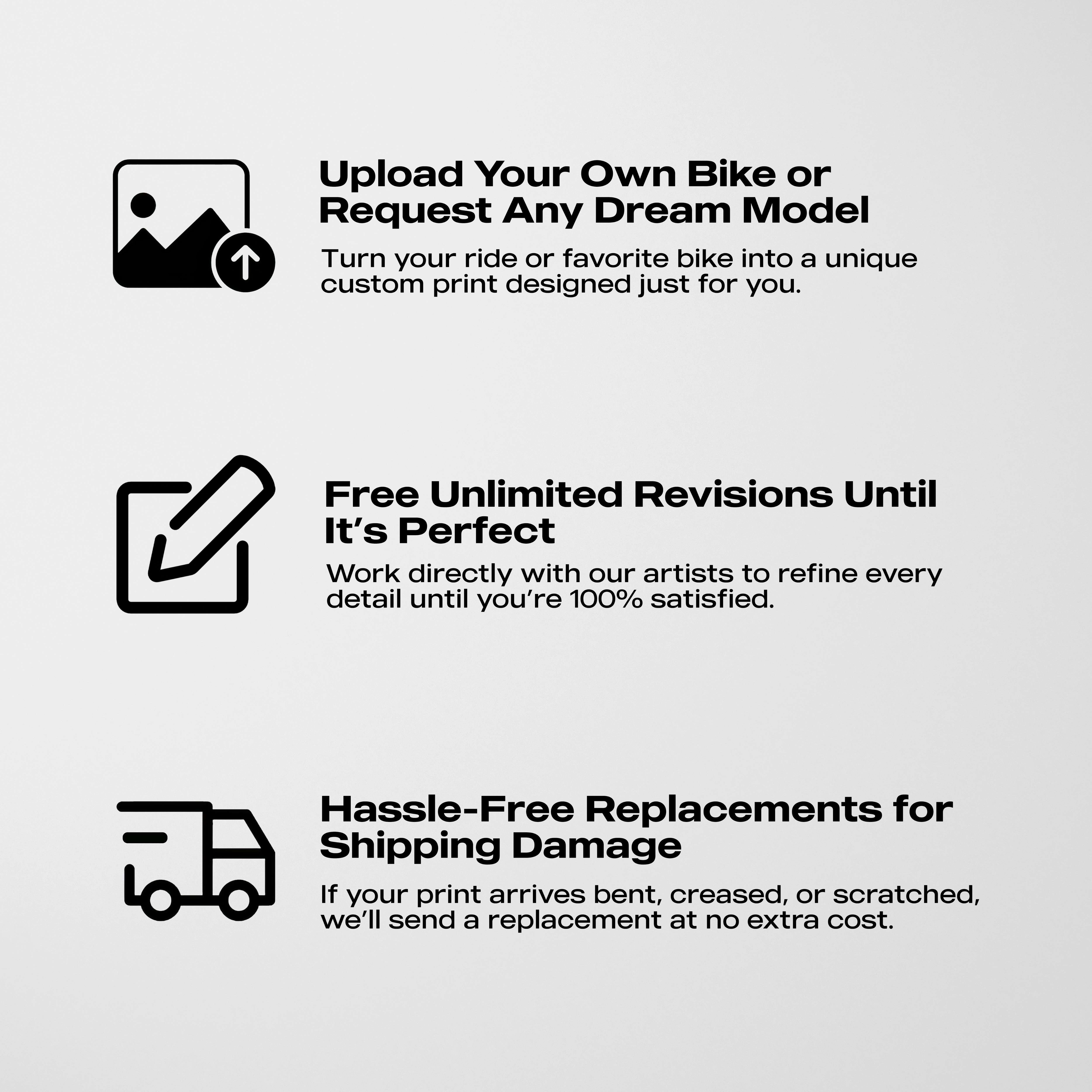 Custom Motorcycle Illustration Artwork – Artist Handmade