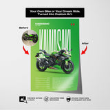 Editorial Custom Motorcycle Poster – Artist Handmade