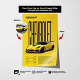 Editorial Custom Car Poster – Artist Handmade
