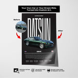 Modern Custom Car Poster – Artist Handmade