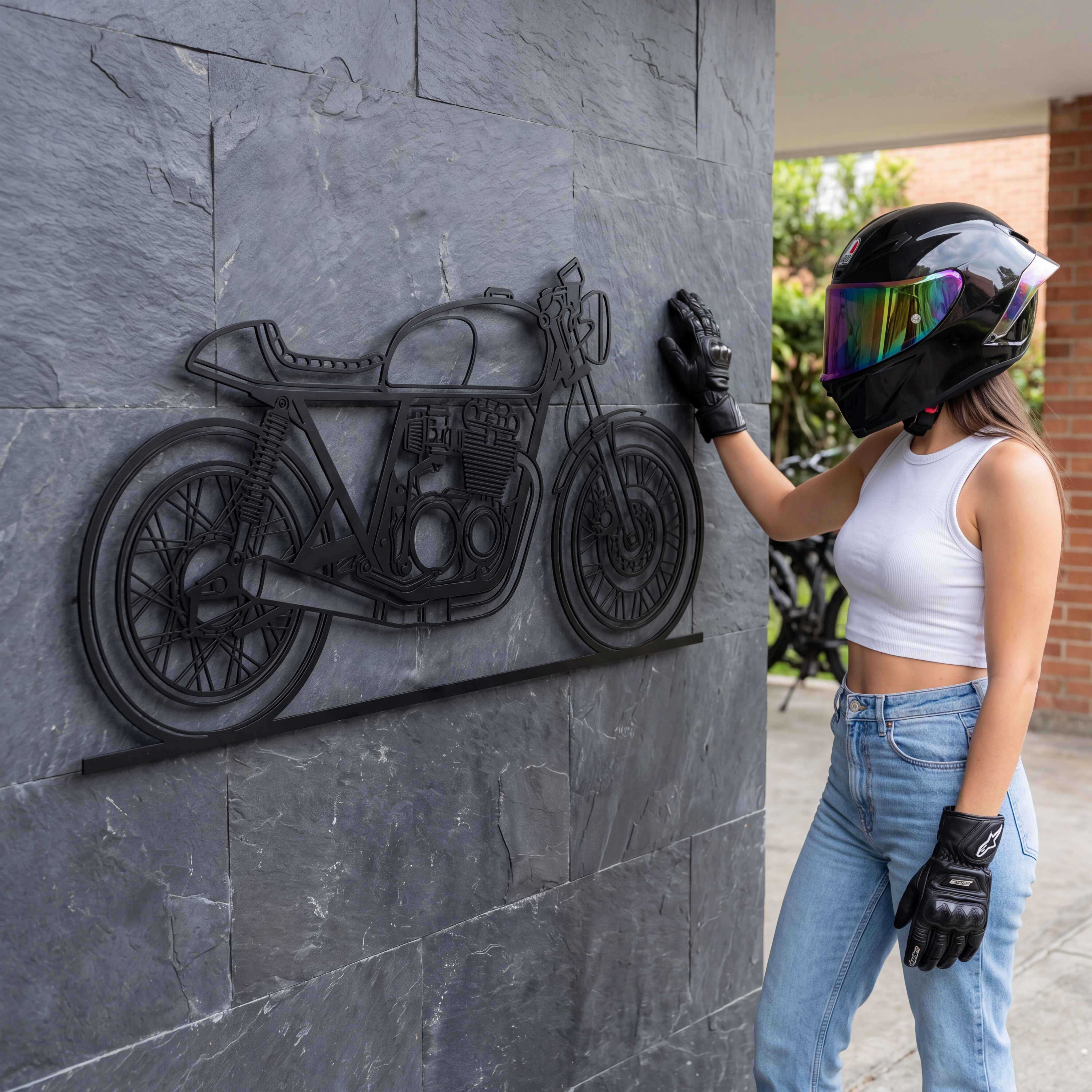 Turn Your Motorcycle Into Custom Metal Wall Art