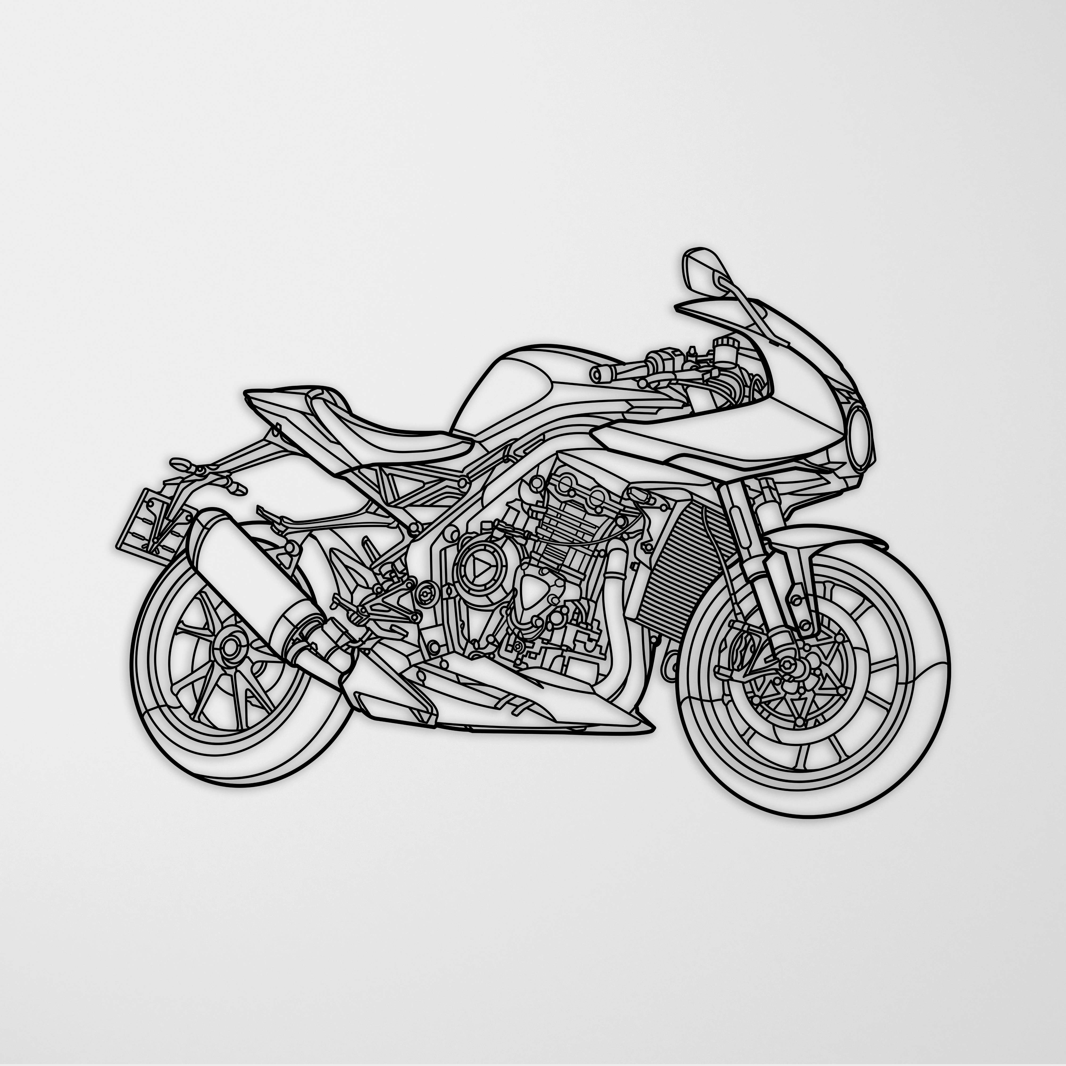 Custom Motorcycle Metal Art - Precision-Cut & Designed by Hand