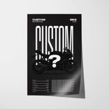 Editorial Custom Motorcycle Poster – Artist Handmade