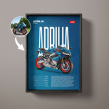 Editorial Custom Motorcycle Poster – Artist Handmade