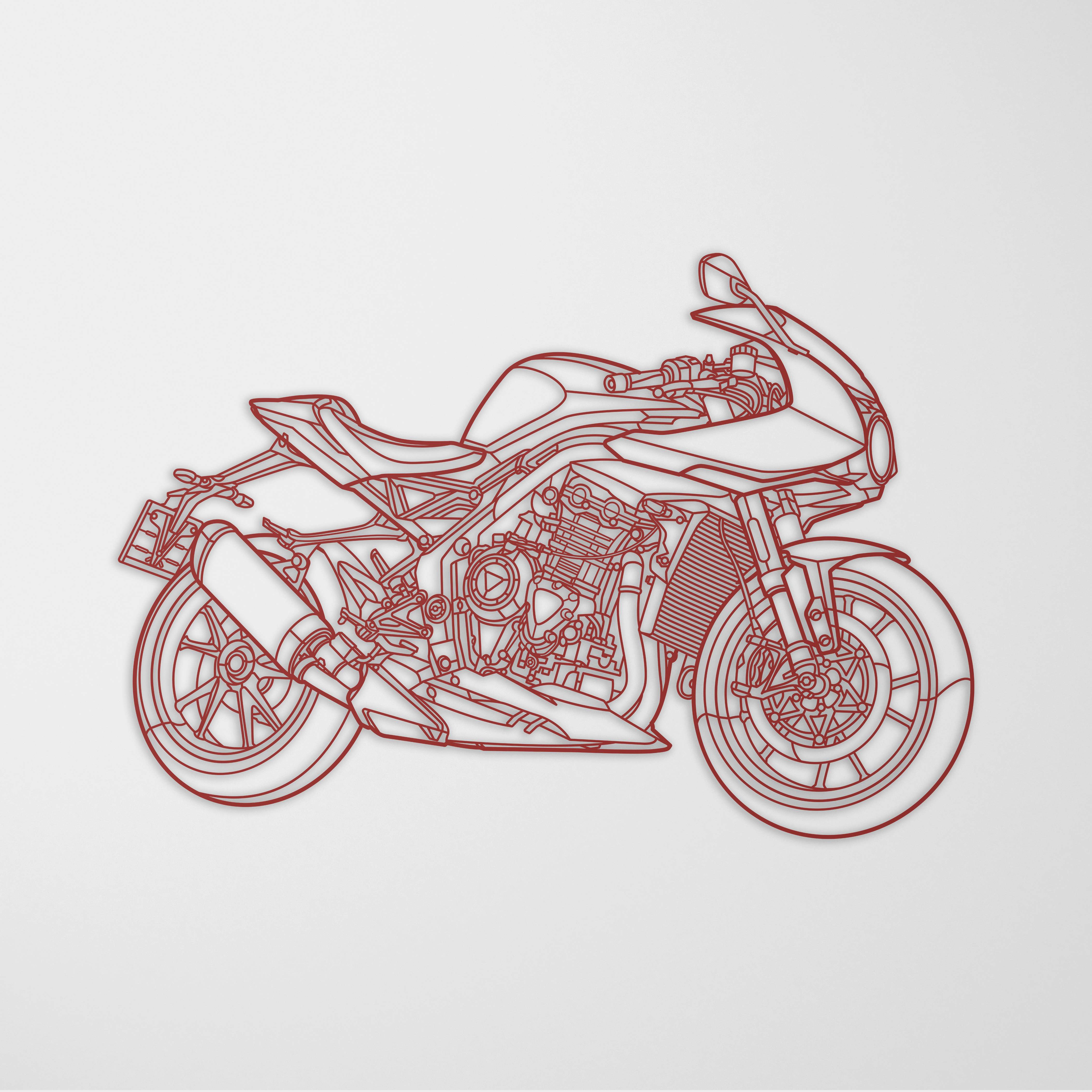 Custom Motorcycle Metal Art - Precision-Cut & Designed by Hand