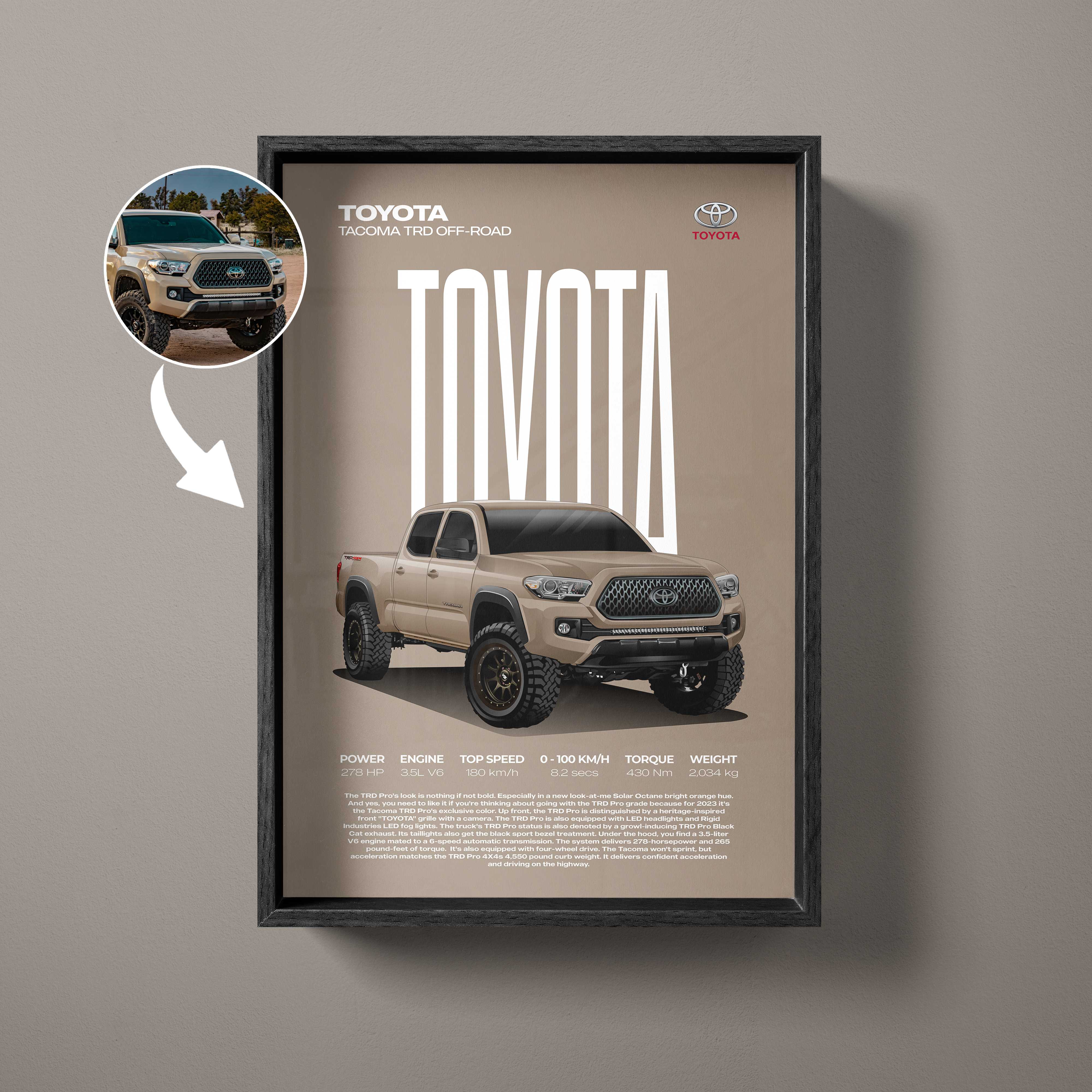 Custom Car Illustration Artwork – Artist Handmade