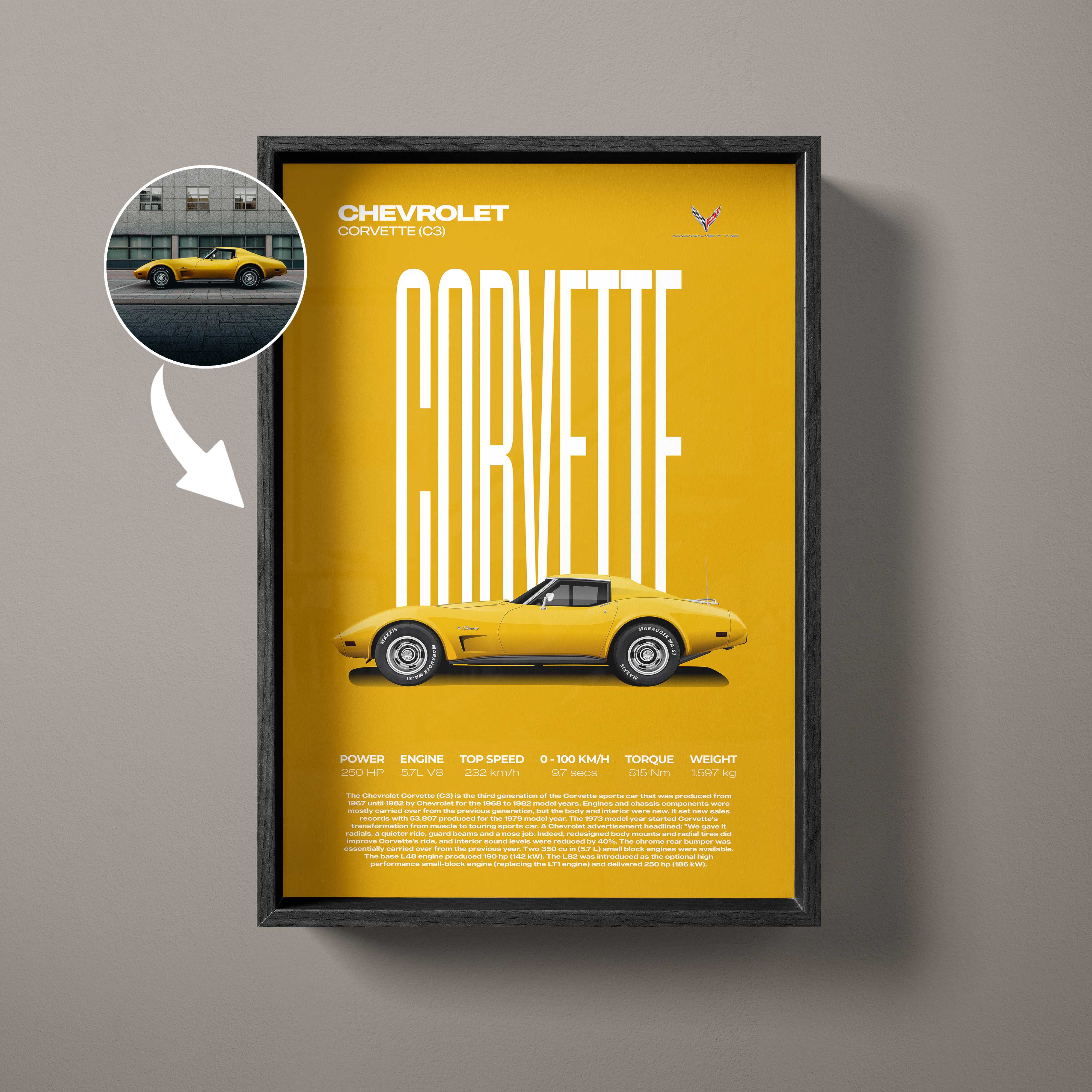 Custom Car Illustration Artwork – Artist Handmade