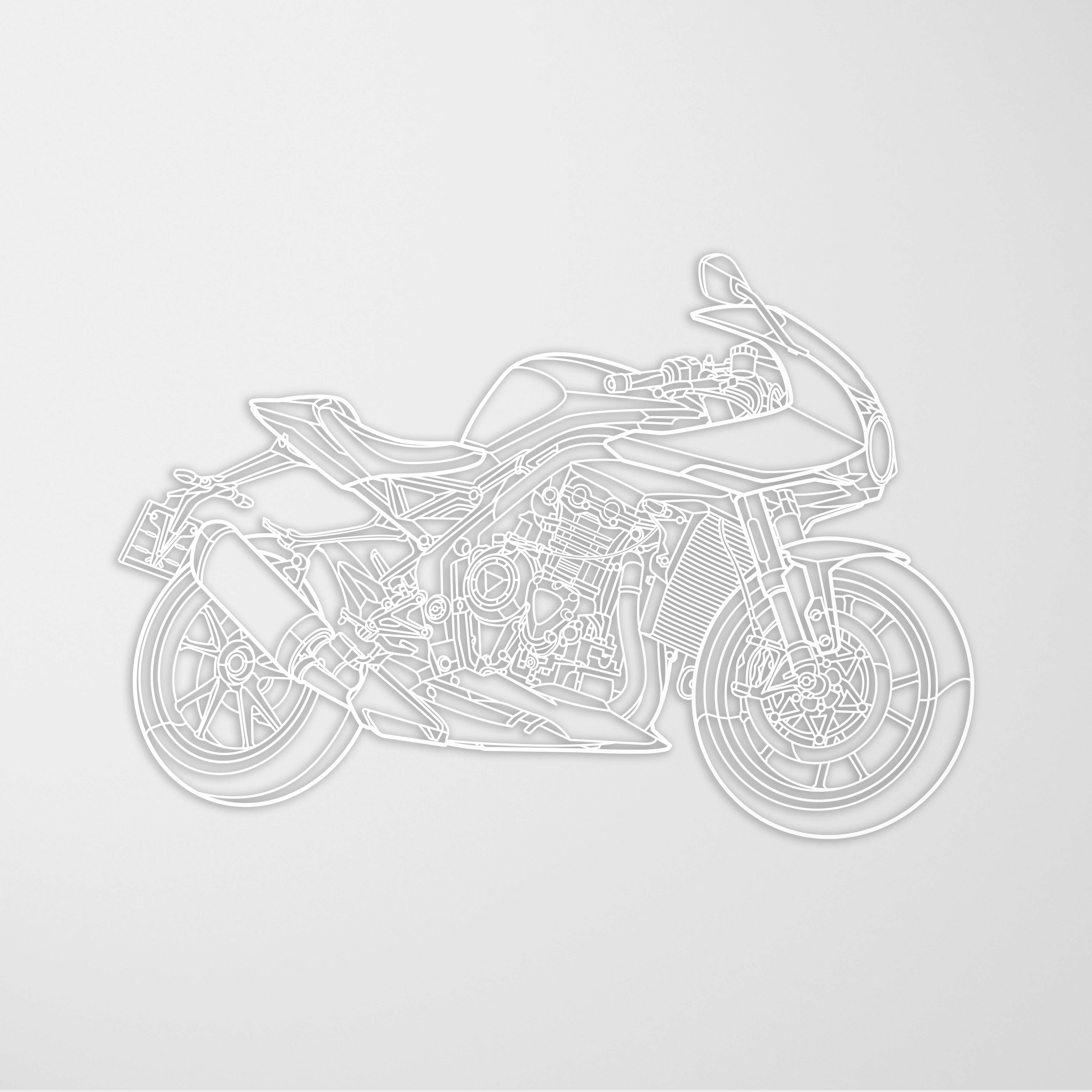 Custom Motorcycle Metal Art - Precision-Cut & Designed by Hand